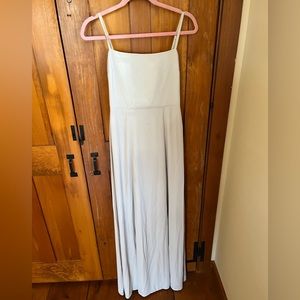 Show me your Mumu “Lauren Tie” bridesmaid dress in “show me the ring crisp”.